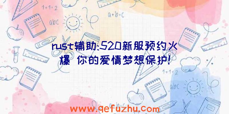 rust辅助:520新服预约火爆